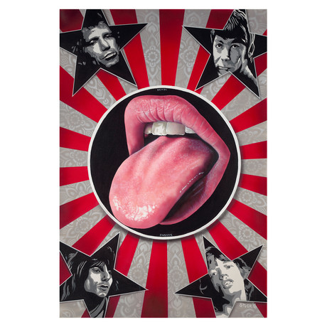 Star F*cker // Rolling Stones (18"W x 27"H x 0.625"D)