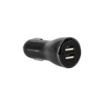 ChargeHub V2 // 2-Port USB Car Charger (Black)