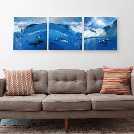 World Under the Waves (Set of 3 - 20 x 20)