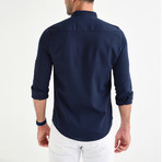 Milo Button Down Shirt // Navy Blue (XL)