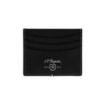 Defi Perforated Leather Credit Card Holder