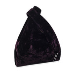 Hayward // Women's "Mini Shopper" Crushed Velvet Tote Bag (Purple)