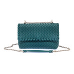 Bottega Veneta // Women's Baby Olympia Bag // Petrol Blue