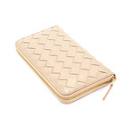 Bottega Veneta // Women's Zip Around Wallet // Nude