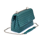 Bottega Veneta // Women's Baby Olympia Bag // Petrol Blue