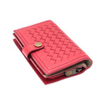 Bottega Veneta // Women's French Bi-Fold Wallet // Red