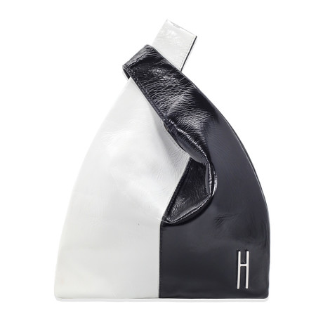Hayward // Women's "Mini Shopper" Naplak Tote Bag // Black + White