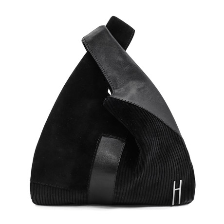 Hayward // Women's "Mini Shopper" Patchwork Tote Bag // Black