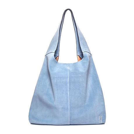 Hayward // Women's "Grand Shopper" Suede Tote Bag // Blue