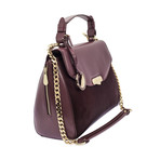 Versace Collection // Women's Saffiano Shoulder Bag // Bordeaux