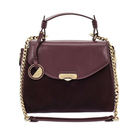 Versace Collection // Women's Saffiano Shoulder Bag // Bordeaux