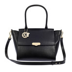 Versace Collection // Women's Saffiano Top Handle Satchel // Black