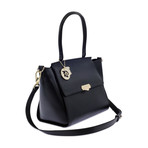 Versace Collection // Women's Saffiano Top Handle Satchel // Black