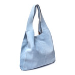 Hayward // Women's "Grand Shopper" Suede Tote Bag // Blue