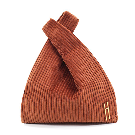 Hayward // Women's "Mini Shopper" Corduroy Tote Bag // Brown