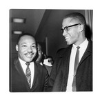 King And Malcolm X, 1964 // Unknown (18"W x 18"H x 1.5"D)