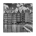 Amsterdam Damrak And Dancing Houses | Monochrome // Melanie Viola