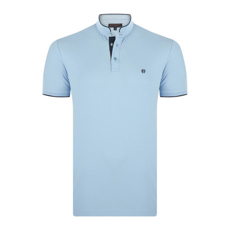 Kierce Short-Sleeve Polo Shirt // Blue (XL)