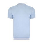 Justin Neck Knitwear T-Shirt // Light Blue (L)