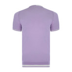 Larry Neck Knitwear T-Shirt // Lilac (XL)