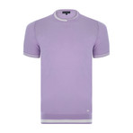 Larry Neck Knitwear T-Shirt // Lilac (L)