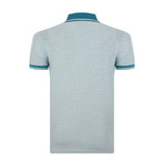 Ernest Short-Sleeve Polo Shirt // White + Green (S)