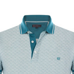 Ernest Short-Sleeve Polo Shirt // White + Green (S)