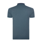 Damien Short-Sleeve Polo Shirt // Indigo (L)