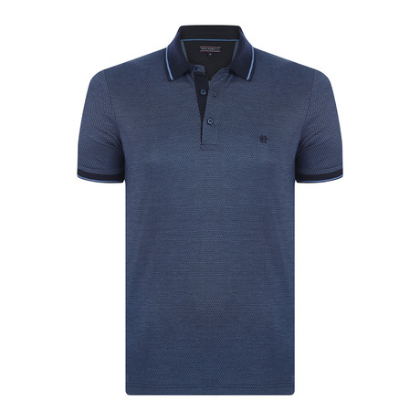Euan Short-Sleeve Polo Shirt // Navy (L)