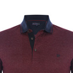 Cleo Short-Sleeve Polo Shirt // Bordeaux (L)