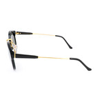 Unisex Panama Sunglasses // Black + Gold (Black, Gold)