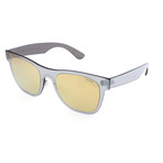 Men's Duo Class Sunglasses // Silver + Brown (Silver, Brown)