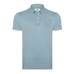 Darby Short-Sleeve Polo Shirt // Blue (L)