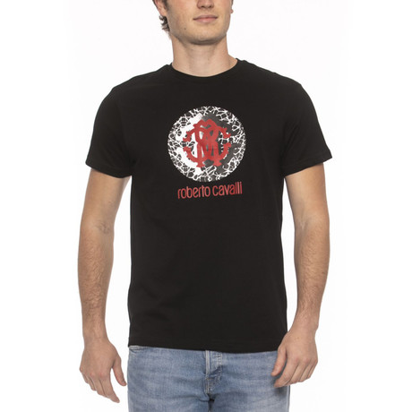 Logo Print T-Shirt V2 // Black (Small)