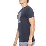 Logo Print T-Shirt V1 // Navy (Small)