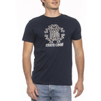 Logo Print T-Shirt V1 // Navy (Small)