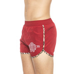Animal Piping Beach Boxer // Red (Small)