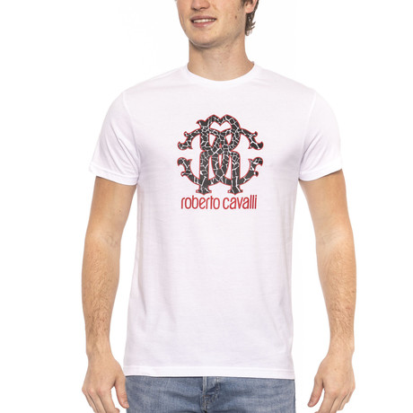 Logo Print T-Shirt V1 // White (Small)