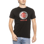 Logo Print T-Shirt V2 // Black (Small)