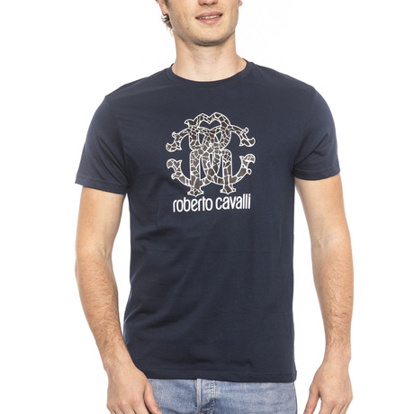 Logo Print T-Shirt V1 // Navy (Small)