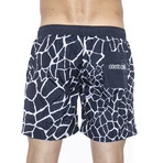 Printed Beach Boxer // Navy (X-Large)