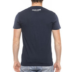 Logo Print T-Shirt V1 // Navy (Small)