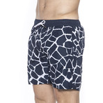 Printed Beach Boxer // Navy (X-Large)