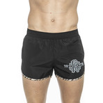 Animal Piping Beach Boxer // Black (Small)