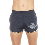 Animal Piping Beach Boxer // Navy (Small)