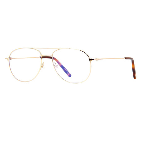 Unisex Aviator Eyeglasses // Gold