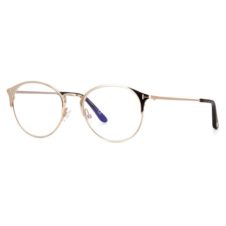 Unisex Round Eyeglasses // Gold