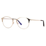 Unisex Round Eyeglasses // Gold