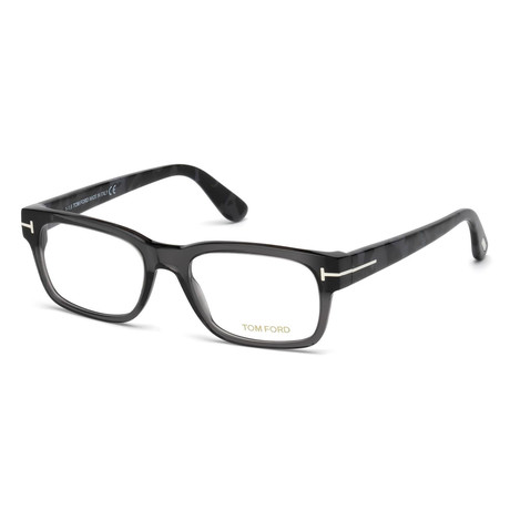 Unisex Rectangular Eyeglasses // Gray + Clear
