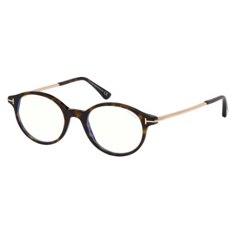 Unisex Round Eyeglasses // Tortoise + Gold